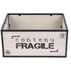 Paris Prix - Lot De 2 Cagettes Déco "contenu" 40cm Naturel 9 Paris Prix - Lot De 2 Cagettes Déco "contenu" 40cm Naturel -Petit rangement Soldes Magasin 33673941 3