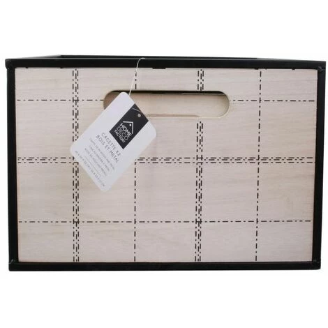 Paris Prix - Lot De 2 Cagettes Déco "contenu" 40cm Naturel 7 Paris Prix - Lot De 2 Cagettes Déco "contenu" 40cm Naturel – Image 5