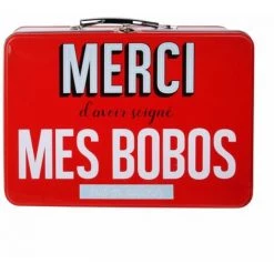 Paris Prix - Boîte à Pharmacie "ma Boîte à Bobos" 26cm Rouge