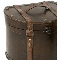 Paris Prix - Lot De 2 Valises Déco "rétro Vintage" 35cm Marron 7 Paris Prix - Lot De 2 Valises Déco "rétro Vintage" 35cm Marron -Petit rangement Soldes Magasin 33676914 3