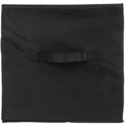 BBASICCO Boîte De Rangement Pliable "Basic" 31x31cm Noir -Petit rangement Soldes Magasin 33707216 2