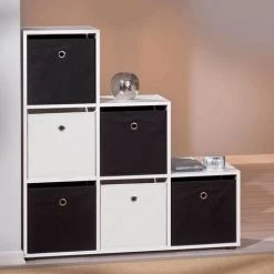 Paris Prix - Boîte De Rangement Pliable "kase" 32cm Blanc -Petit rangement Soldes Magasin 33707653 5