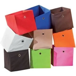 Paris Prix - Boîte De Rangement Pliable "kase" 32cm Vert -Petit rangement Soldes Magasin 33708307 4