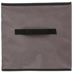 BBASICCO Boîte De Rangement Pliable "Basic" 31x31cm Taupe -Petit rangement Soldes Magasin 33708427 2