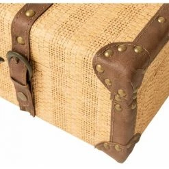 Paris Prix - Lot De 3 Coffres Déco "rectangles" 75cm Naturel 10 Paris Prix - Lot De 3 Coffres Déco "rectangles" 75cm Naturel -Petit rangement Soldes Magasin 33708457 4