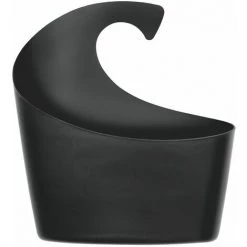 Collection Spirella Sydney Panier Mural, Petit Panier 19,5 X 17,5 X 6,5 Cm, Polypropylène, Noir