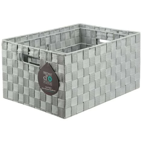 FIVE SIMPLY SMART Lot De 4 Paniers De Rangement "Déco" 38cm Gris 4 FIVE SIMPLY SMART Lot De 4 Paniers De Rangement "Déco" 38cm Gris – Image 2