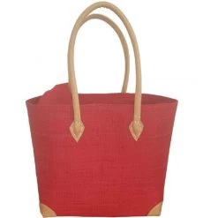 ADNAUTO Cabas Artisanal Rouge Medium 026 - Rouge