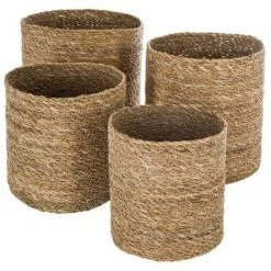 ATMOSPHERA, CRATEUR D'INTRIEUR Lot De 4 Paniers De Rangement "Seagrass" Naturel