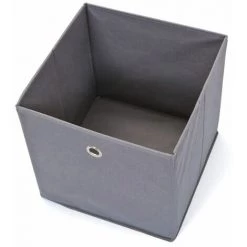 Paris Prix - Boîte De Rangement Pliable "kase" 32cm Gris -Petit rangement Soldes Magasin 33856669 4