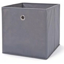 Paris Prix - Boîte De Rangement Pliable "kase" 32cm Gris -Petit rangement Soldes Magasin 33856669 5