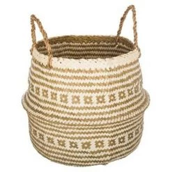 ATMOSPHERA, CRATEUR D'INTRIEUR Panier De Rangement Pliable à Anses "Seagrass" 40cm Naturel