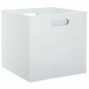 FIVE SIMPLY SMART Boite De Rangement En Bois "Evy" 31x31cm Blanc -Petit rangement Soldes Magasin 34055638 1