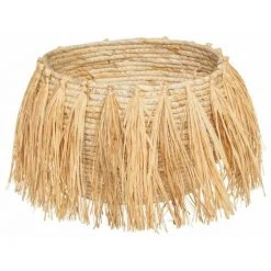 ATMOSPHERA, CRŽATEUR D'INTŽRIEUR Lot De 2 Paniers à Franges "Safari" 25cm Beige -Petit rangement Soldes Magasin 34055853 2
