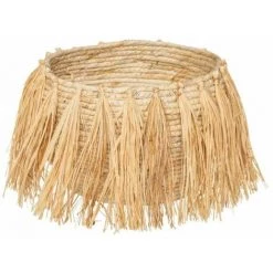 ATMOSPHERA, CRŽATEUR D'INTŽRIEUR Lot De 2 Paniers à Franges "Safari" 25cm Beige -Petit rangement Soldes Magasin 34055853 3