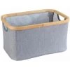 WENKO Panier à Rangement Bahari Pliable - 20 L. - 38 X 26 X 20 - Gris
