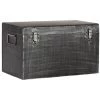LABEL51 Boîte De Rangement Vintage 40x40x25 Cm M Noir Antique - Noir