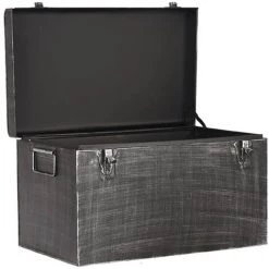 LABEL51 Boîte De Rangement Vintage 40x40x25 Cm M Noir Antique - Noir -Petit rangement Soldes Magasin 34148471 3