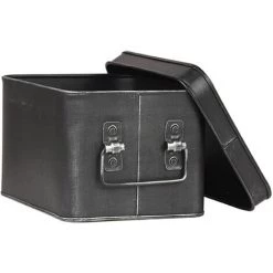 LABEL51 Boîte De Rangement Media 22x17x13 Cm M Noir Antique - Noir -Petit rangement Soldes Magasin 34148484 4