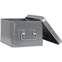 LABEL51 Boîte De Rangement Media 27x21x16 Cm L Gris Antique - Gris 10 LABEL51 Boîte De Rangement Media 27x21x16 Cm L Gris Antique - Gris -Petit rangement Soldes Magasin 34148501 4