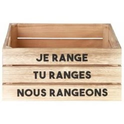 Paris Prix - Lot De 3 Cagettes De Rangement "paulo" 32cm Naturel 5 Paris Prix - Lot De 3 Cagettes De Rangement "paulo" 32cm Naturel -Petit rangement Soldes Magasin 34210238 2