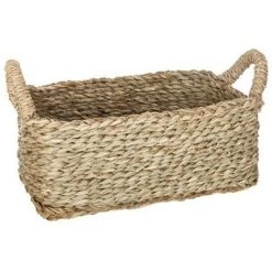 ATMOSPHERA, CRŽATEUR D'INTŽRIEUR Lot De 3 Paniers De Rangement à Anses "Seagrass" 13cm Naturel -Petit rangement Soldes Magasin 34562173 4