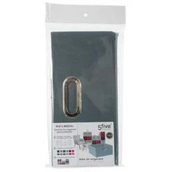 FIVE SIMPLY SMART Boîte De Rangement Pliable "Premium" 15x31cm Orage -Petit rangement Soldes Magasin 34698567 2