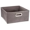 FIVE SIMPLY SMART Boîte De Rangement Pliable "Premium" 15x31cm Gris Clair -Petit rangement Soldes Magasin 34698699 1