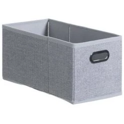 FIVE SIMPLY SMART Boîte De Rangement Pliable "Nell" 15x31cm Gris Clair