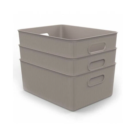 PLASTICOS TATAY Panier De Rangement Baobab L Taupe Tatay 4 PLASTICOS TATAY Panier De Rangement Baobab L Taupe Tatay – Image 2