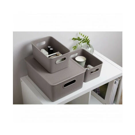 PLASTICOS TATAY Panier De Rangement Baobab L Taupe Tatay 6 PLASTICOS TATAY Panier De Rangement Baobab L Taupe Tatay – Image 4