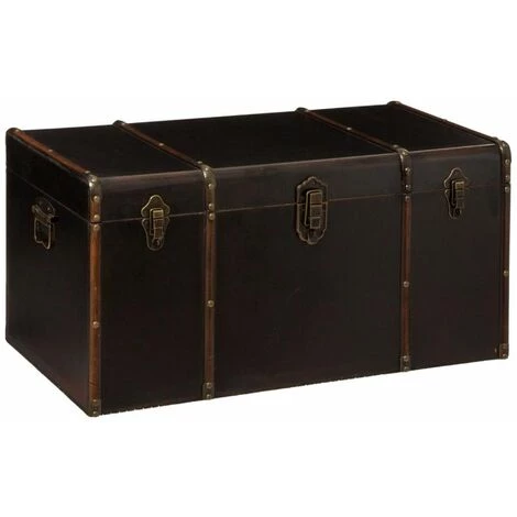 ATMOSPHERA, CRATEUR D'INTRIEUR Lot De 3 Malles De Rangement "British" 80cm Marron 4 ATMOSPHERA, CRATEUR D'INTRIEUR Lot De 3 Malles De Rangement "British" 80cm Marron – Image 2