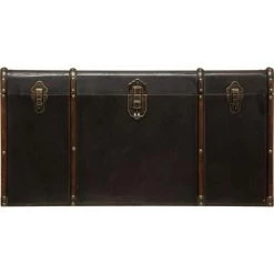 ATMOSPHERA, CRATEUR D'INTRIEUR Lot De 3 Malles De Rangement "British" 80cm Marron 11 ATMOSPHERA, CRATEUR D'INTRIEUR Lot De 3 Malles De Rangement "British" 80cm Marron -Petit rangement Soldes Magasin 34891317 5