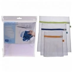 WURKO Sacchetti Per Lavatrice 53x46 + 46x35 + 35x27 Cm Blister 3