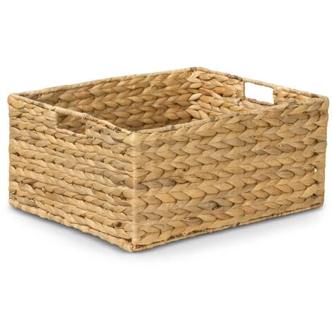 AMBICO Panier De Rangement PAUL L En Jacinthe D’eau, Dimensions: 41x34x19 Cm (L/P/H) 3 AMBICO Panier De Rangement PAUL L En Jacinthe D’eau, Dimensions: 41x34x19 Cm (L/P/H)