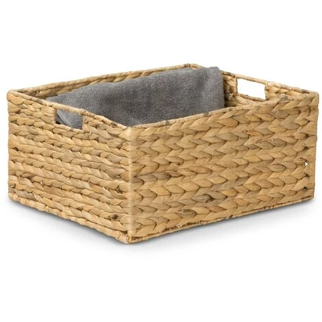 AMBICO Panier De Rangement PAUL L En Jacinthe D’eau, Dimensions: 41x34x19 Cm (L/P/H) 5 AMBICO Panier De Rangement PAUL L En Jacinthe D’eau, Dimensions: 41x34x19 Cm (L/P/H) – Image 3