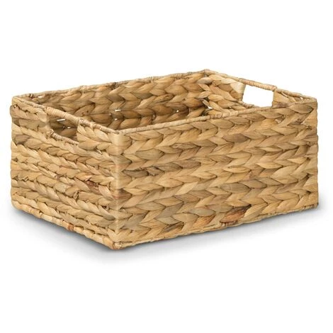 AMBICO Panier De Rangement PAUL M En Jacinthe D’eau, Dimensions: 34x27x16 Cm (L/P/H) 3 AMBICO Panier De Rangement PAUL M En Jacinthe D’eau, Dimensions: 34x27x16 Cm (L/P/H)