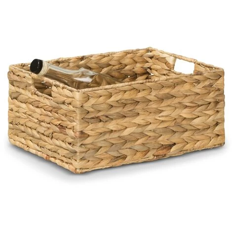 AMBICO Panier De Rangement PAUL M En Jacinthe D’eau, Dimensions: 34x27x16 Cm (L/P/H) 6 AMBICO Panier De Rangement PAUL M En Jacinthe D’eau, Dimensions: 34x27x16 Cm (L/P/H) – Image 4