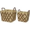 NOSENVIESDECO Lot De 2 Paniers Tressés - Nos Envies Déco - Naturel 1 NOSENVIESDECO Lot De 2 Paniers Tressés - Nos Envies Déco - Naturel -Petit rangement Soldes Magasin 35104425 1