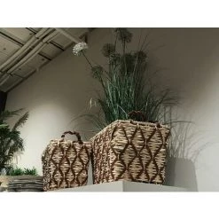 NOSENVIESDECO Lot De 2 Paniers Tressés - Nos Envies Déco - Naturel -Petit rangement Soldes Magasin 35104425 3