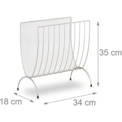 HELLOSHOP26 Porte-revues En Maille Métal Porte-journaux Trieur En Maille Tressée Gris - Gris