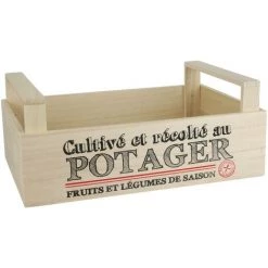 COOK_CONCEPT Cagette à Légumes En Bois Bistrot Multicolore - Multicolore -Petit rangement Soldes Magasin 35331442 3
