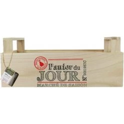 COOK_CONCEPT Cagette à Légumes En Bois Bistrot Multicolore - Multicolore -Petit rangement Soldes Magasin 35331442 4