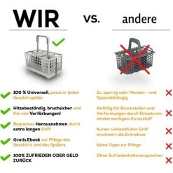 ABCRITAL Panier À Couverts Universel Pour De Nombreux Lave-Vaisselle Courants | Panier De Lave-Vaisselle Pour Lave-Vaisselle Avec Plastique Résistant À La Chaleur Et Poignée Extra Robuste 9 ABCRITAL Panier À Couverts Universel Pour De Nombreux Lave-Vaisselle Courants | Panier De Lave-Vaisselle Pour Lave-Vaisselle Avec Plastique Résistant À La Chaleur Et Poignée Extra Robuste -Petit rangement Soldes Magasin 35362592 3