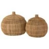 Set 2 Paniers Arrondis En Jute Naturel - DANTYA - Calicosy - Beige -Petit rangement Soldes Magasin 35491853 1
