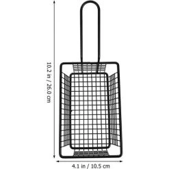 BARES Fil Panier De Friture Profonde Panier De Friture Français Puce Panier À Friture Tamis Alimentaire Passoire Filtre Alimentaire Skimmer Alimentaire Servant Paniers Plateau Frites 9 BARES Fil Panier De Friture Profonde Panier De Friture Français Puce Panier À Friture Tamis Alimentaire Passoire Filtre Alimentaire Skimmer Alimentaire Servant Paniers Plateau Frites -Petit rangement Soldes Magasin 35498346 3