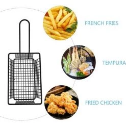 BARES Fil Panier De Friture Profonde Panier De Friture Français Puce Panier À Friture Tamis Alimentaire Passoire Filtre Alimentaire Skimmer Alimentaire Servant Paniers Plateau Frites 11 BARES Fil Panier De Friture Profonde Panier De Friture Français Puce Panier À Friture Tamis Alimentaire Passoire Filtre Alimentaire Skimmer Alimentaire Servant Paniers Plateau Frites -Petit rangement Soldes Magasin 35498346 5