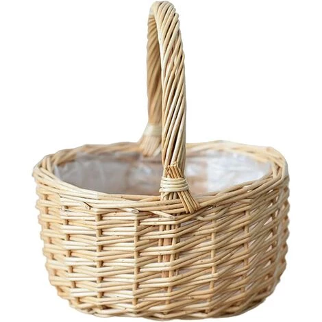 BARES Cache Pot En Osier - Panier De Rangement De Fleurs Tissé À La Main Style Panier Pique-Nique En Osier Panier De Rangement, Corbeille À Fleurs Pour Les Pique-niques Fêtes Barbecues 3 BARES Cache Pot En Osier - Panier De Rangement De Fleurs Tissé À La Main Style Panier Pique-Nique En Osier Panier De Rangement, Corbeille À Fleurs Pour Les Pique-niques Fêtes Barbecues