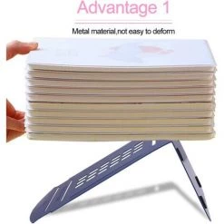 BRIDAY Serre-livres Bleu, 1 Paire De Métal Lourd Antidérapant Robuste Cabine Téléphonique Cadeau Décoratif Pour étagère Bureau Bibliothèque Scolaire (bleu) -Petit rangement Soldes Magasin 35561174 5