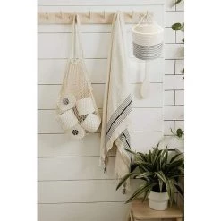 BRIDAY Paniers Muraux En Corde 2 Pièces Petits Paniers En Corde DCoton Ensembles Paniers Tissés Rangement Paniers Suspendus Pour Organiser Des Paniers Ronds Pour Plantes -Petit rangement Soldes Magasin 35563598 4